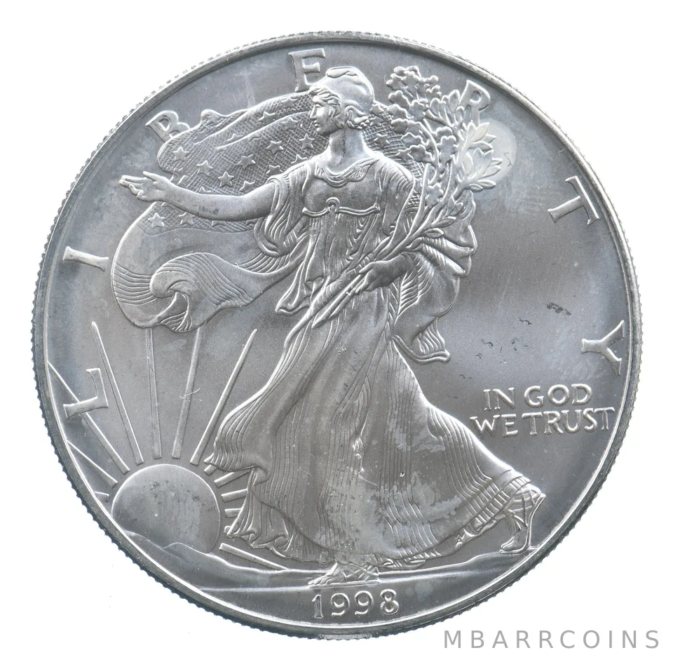 Better Date 1998 American Silver Eagle 1 Troy Oz .999 Fine Silver *600