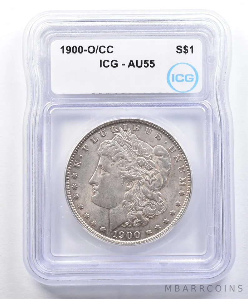 1900-O/CC Morgan Silver Dollar AU55 ICG *1569