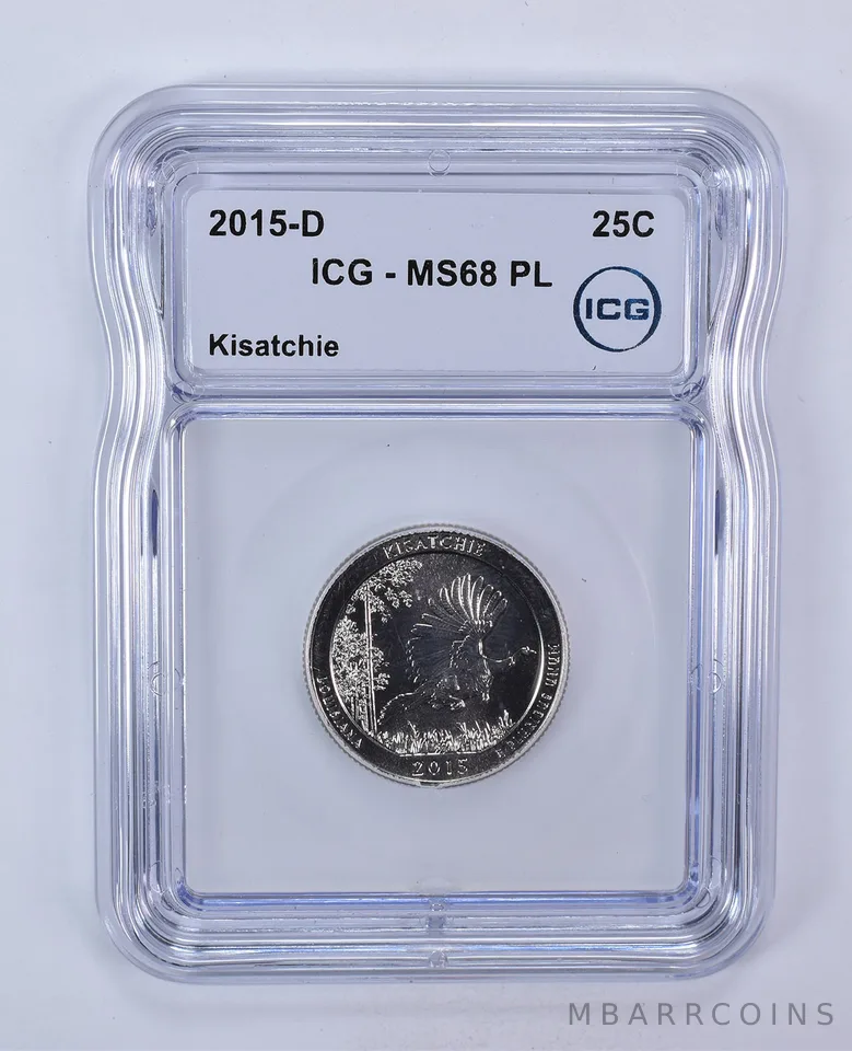2015-D Washington Quarter ATB Kisatchie MS68 PL ICG