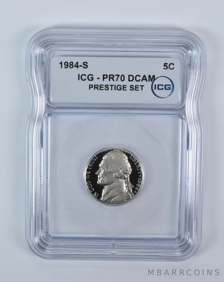 1984-S Jefferson Nickel Prestige Set PR70 DCAM ICG