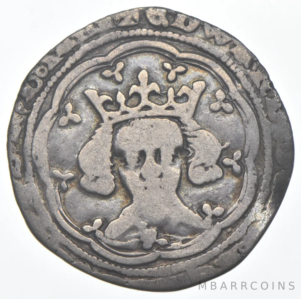 1327-1377 United Kingdom Silver Groat - Clipped *8124