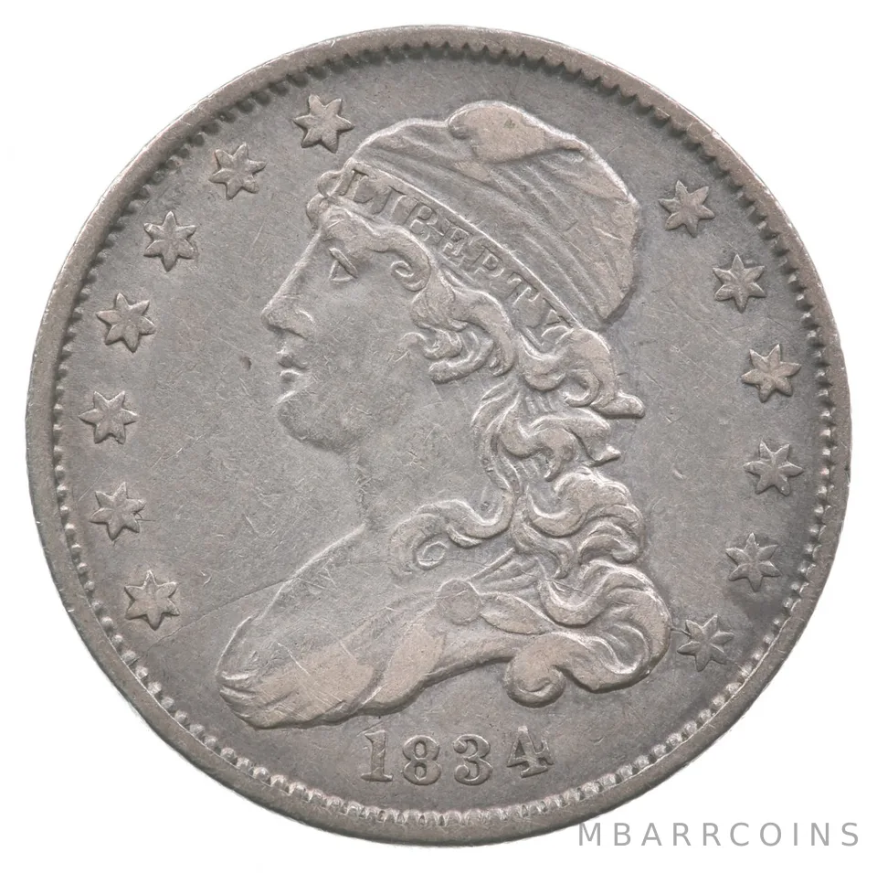 1834 Capped Bust Quarter No Motto *8866