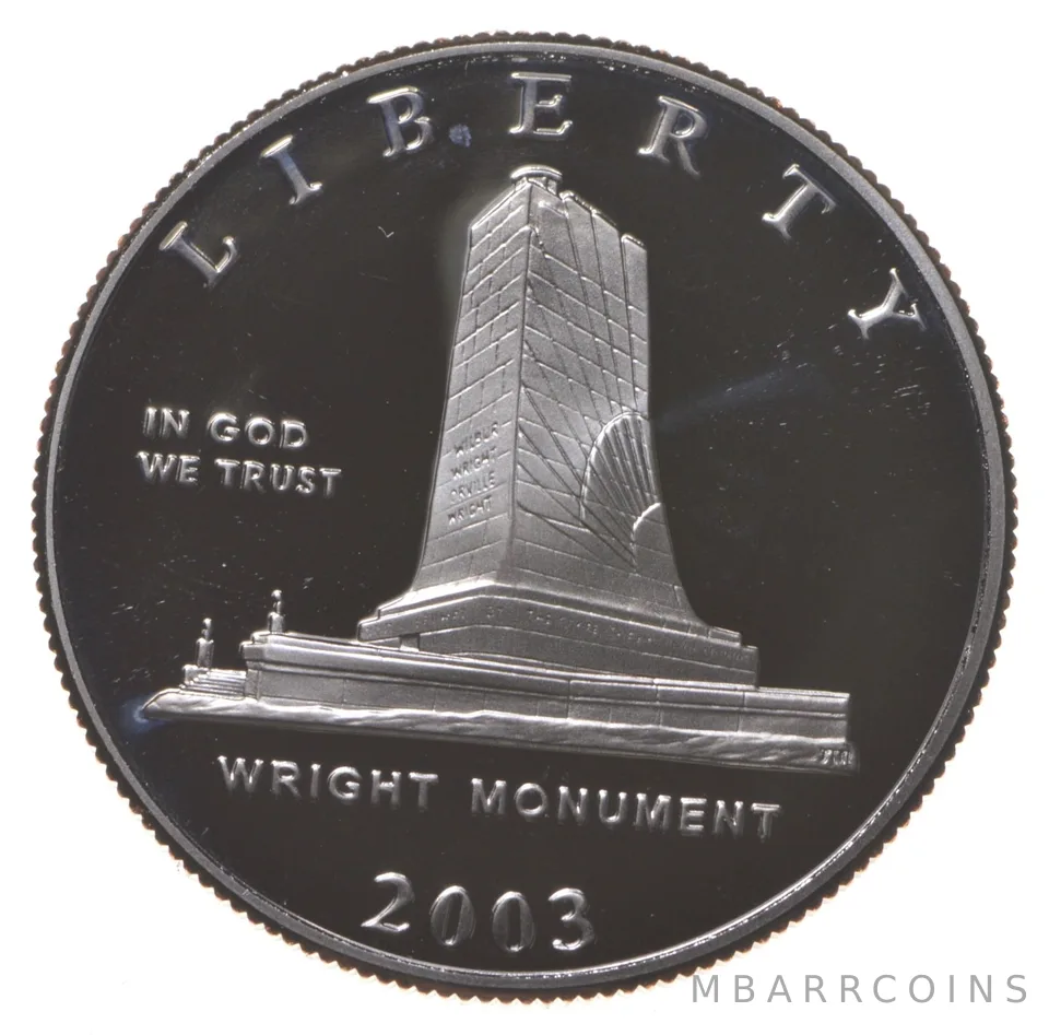 2003 Proof First Flight Wright Brothers Commemorative Half Dollar