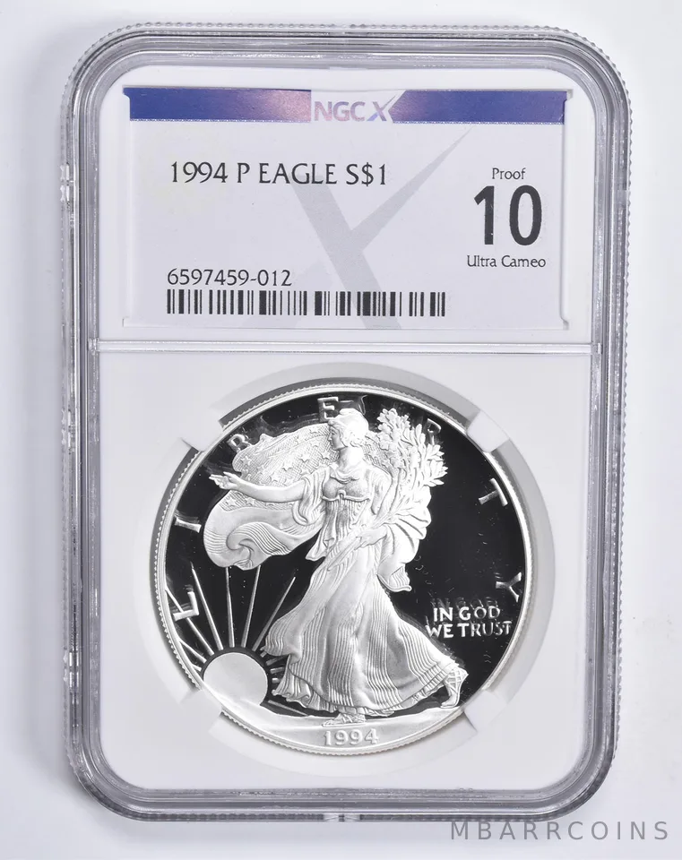1994-P American Silver Eagle Proof 10 NGC X