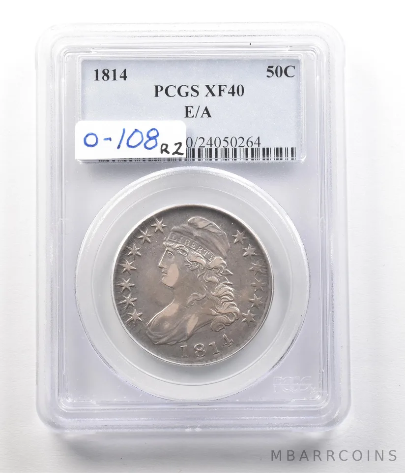 1814 Capped Bust Half Dollar E/A XF40 PCGS a4992