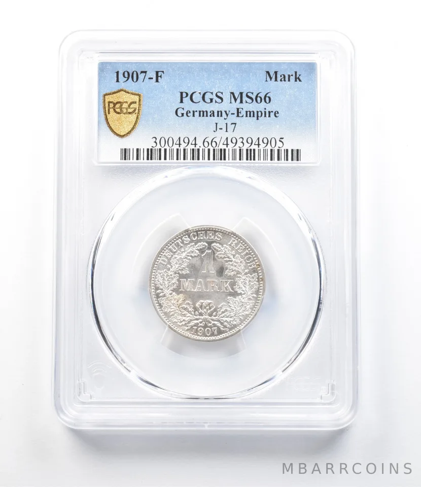 1907-F Germany Empire Mark J-17 MS66 PCGS *4270