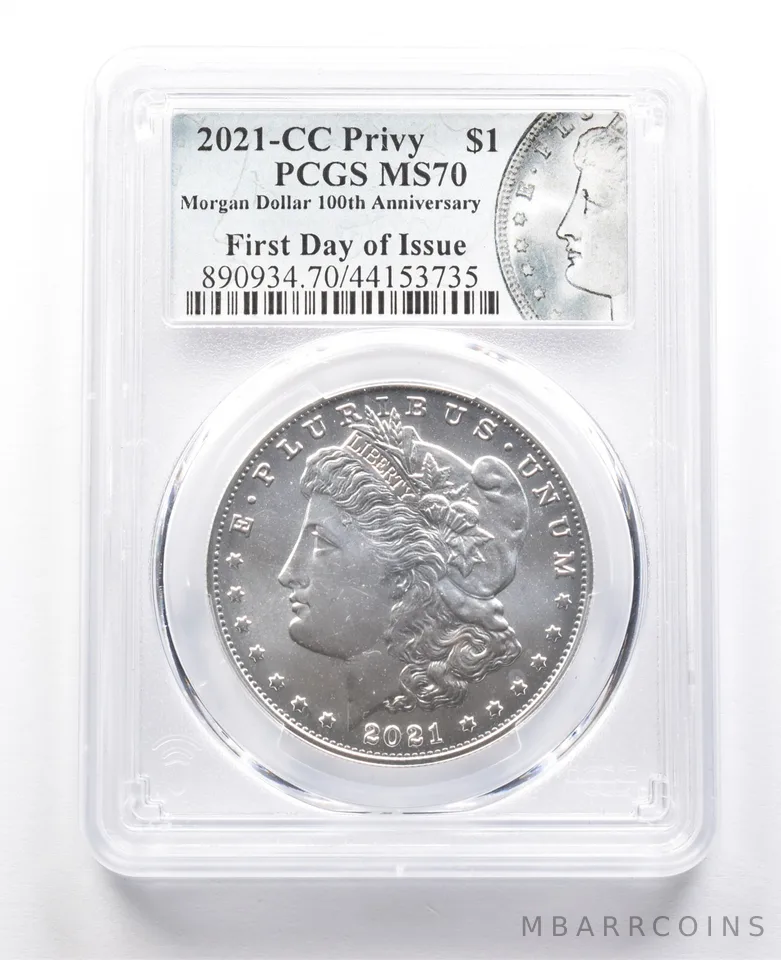 2021-'CC' Privy Morgan Silver Dollar FDOI MS70 PCGS *2311