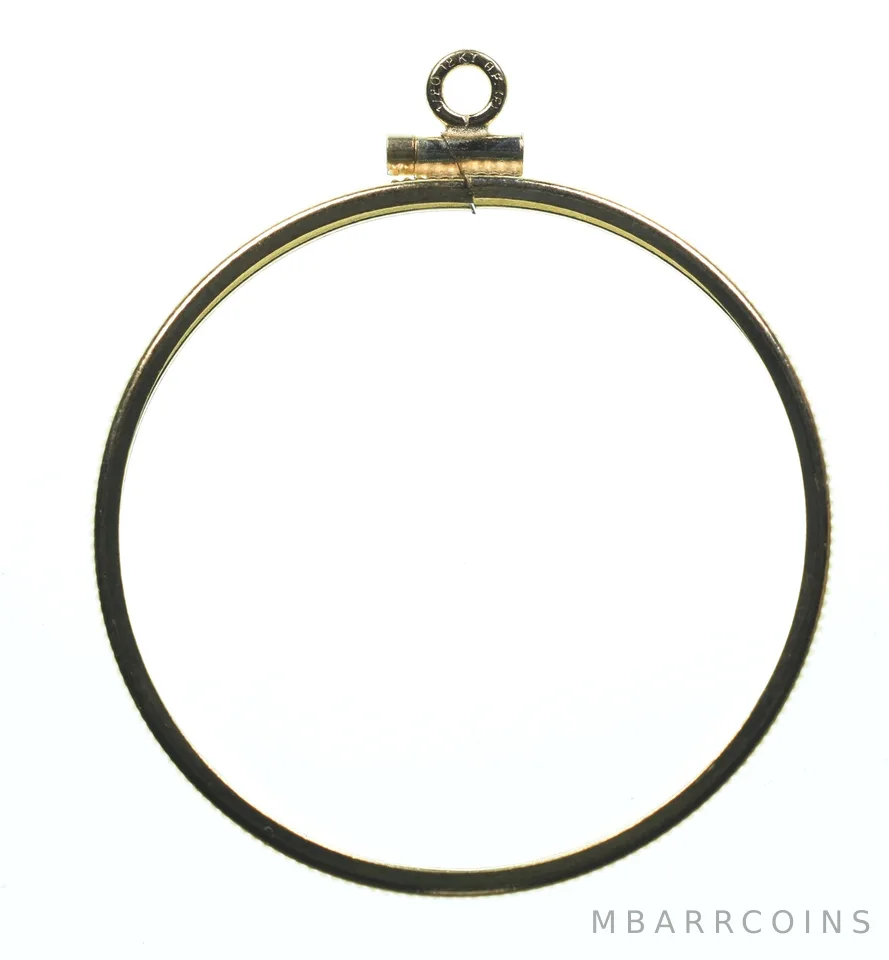 12K 33mm Gold Filled New Canada Dollar Coin Bezel Pendant Frame Edge *1268