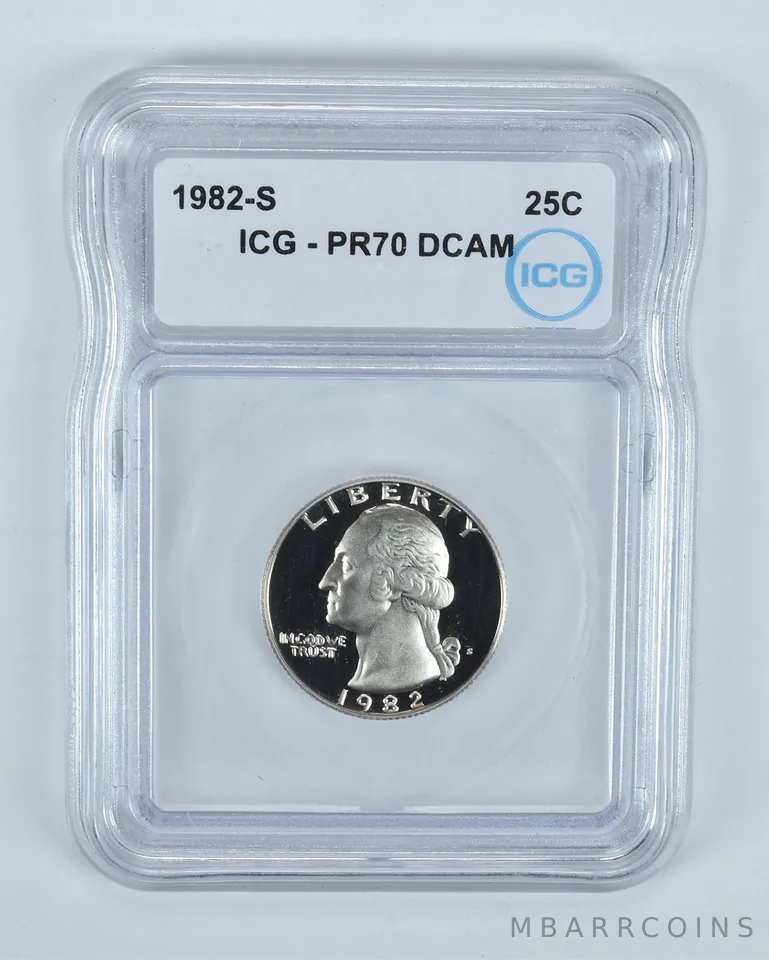 1982-S Washington Quarter PR70 DCAM ICG