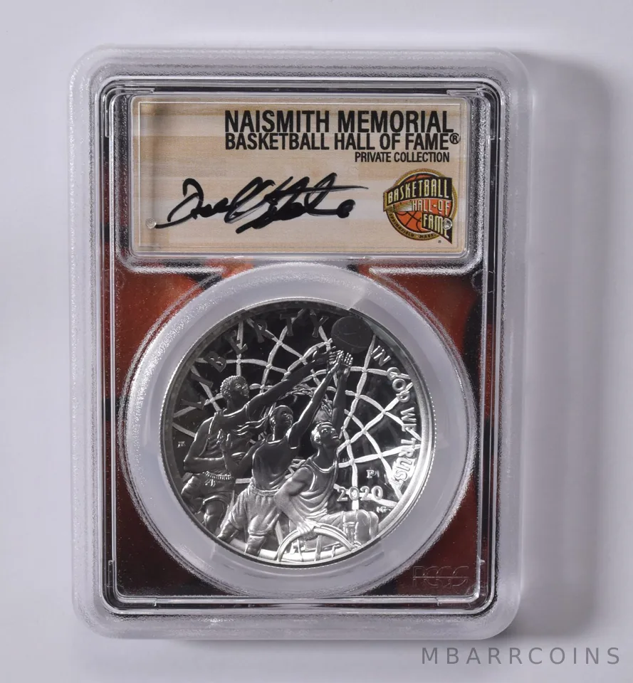 2020-P DICK VITALE SIGNED Basketball HOF Commemorative Dollar PR70 PCGS