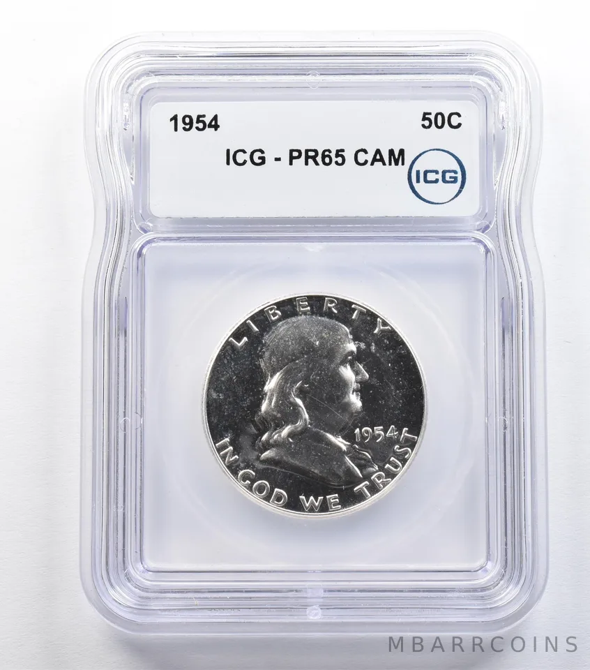 1954 Franklin Half Dollar PR65 CAM ICG *9320
