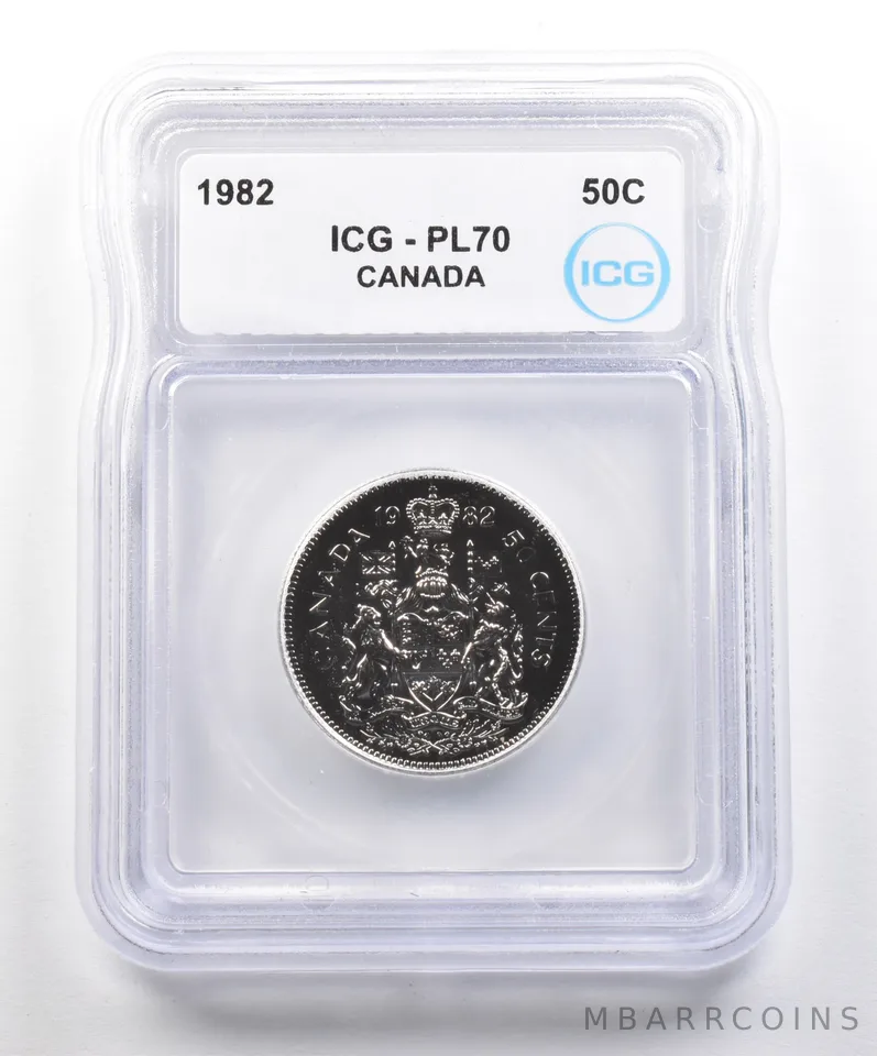 1982 Canada 50 Cents PL70 ICG *6188
