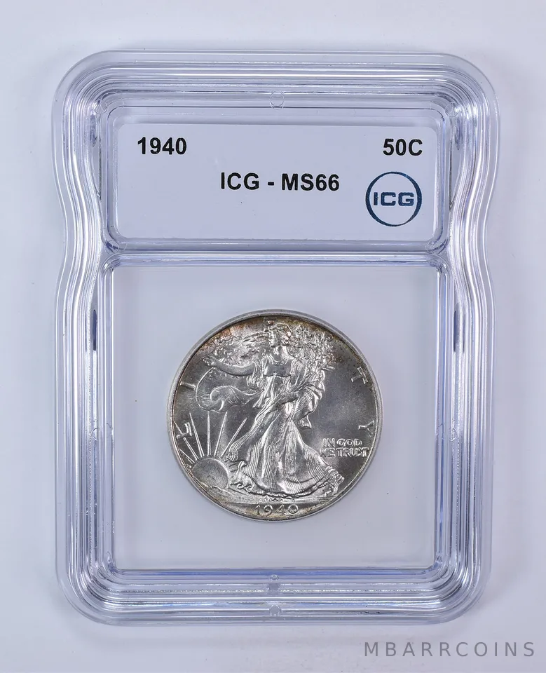 1940 Walking Liberty Half Dollar MS66 ICG