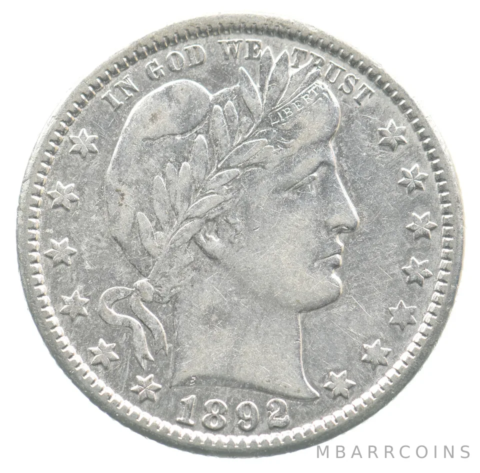 1892-O Barber Quarter *4762