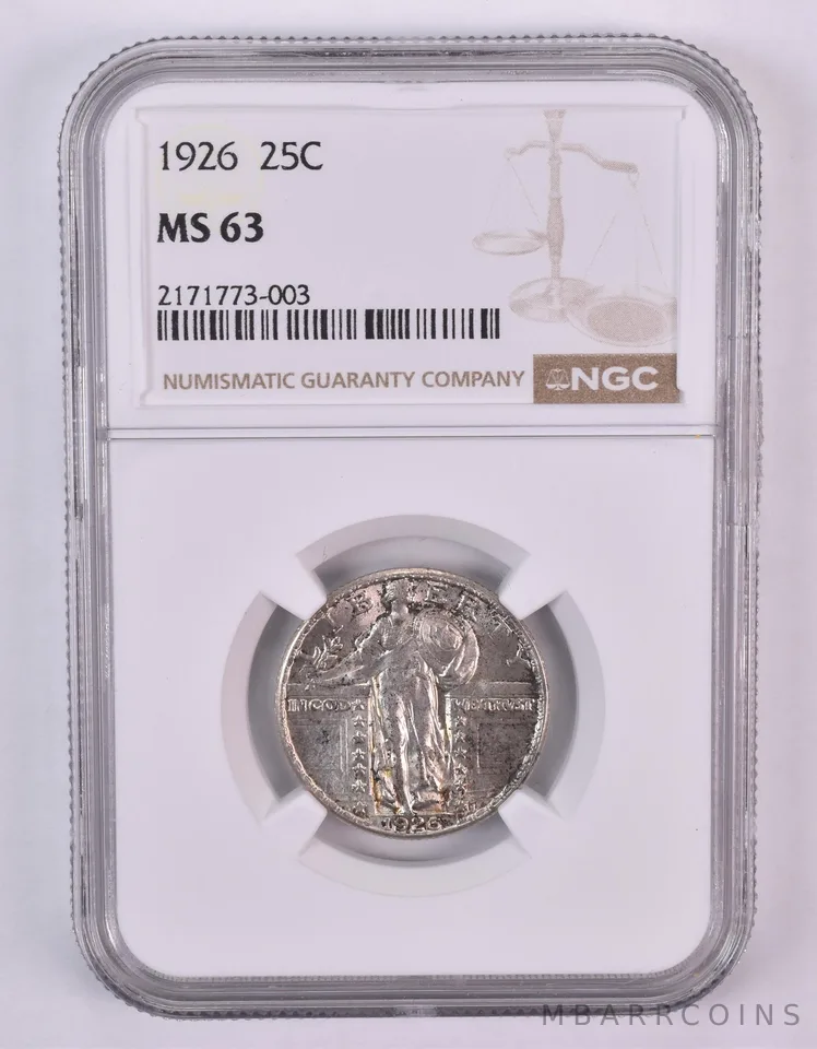 1926 Standing Liberty Quarter MS63 NGC *0992