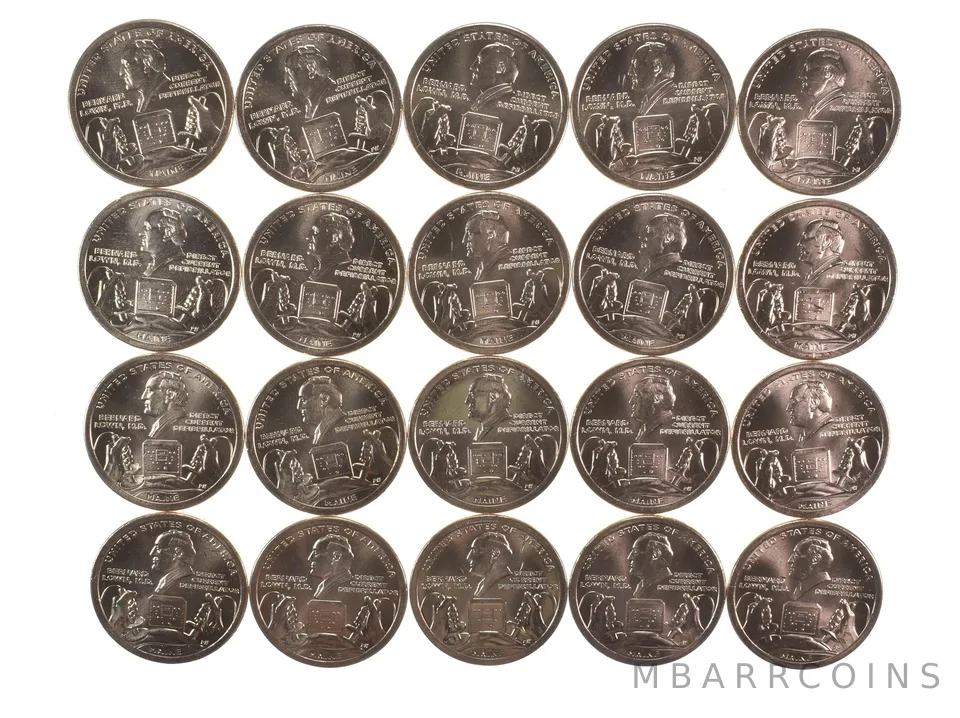 (20) 2024-P Innovation $1 Unc Coin ROLL Defibrillation ME