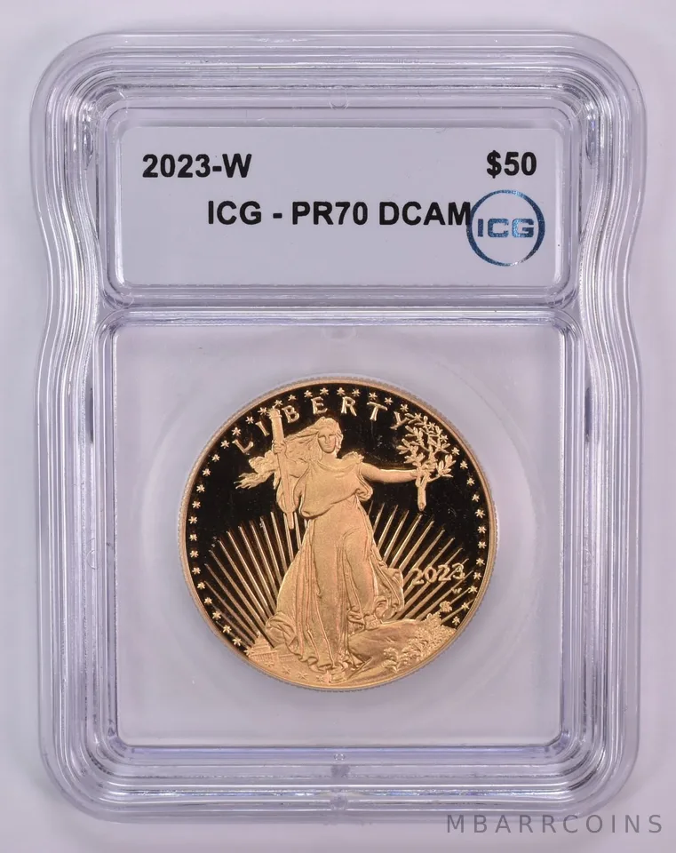 2023-W $50 American Gold Eagle 1 Oz Gold PR70 DCAM ICG