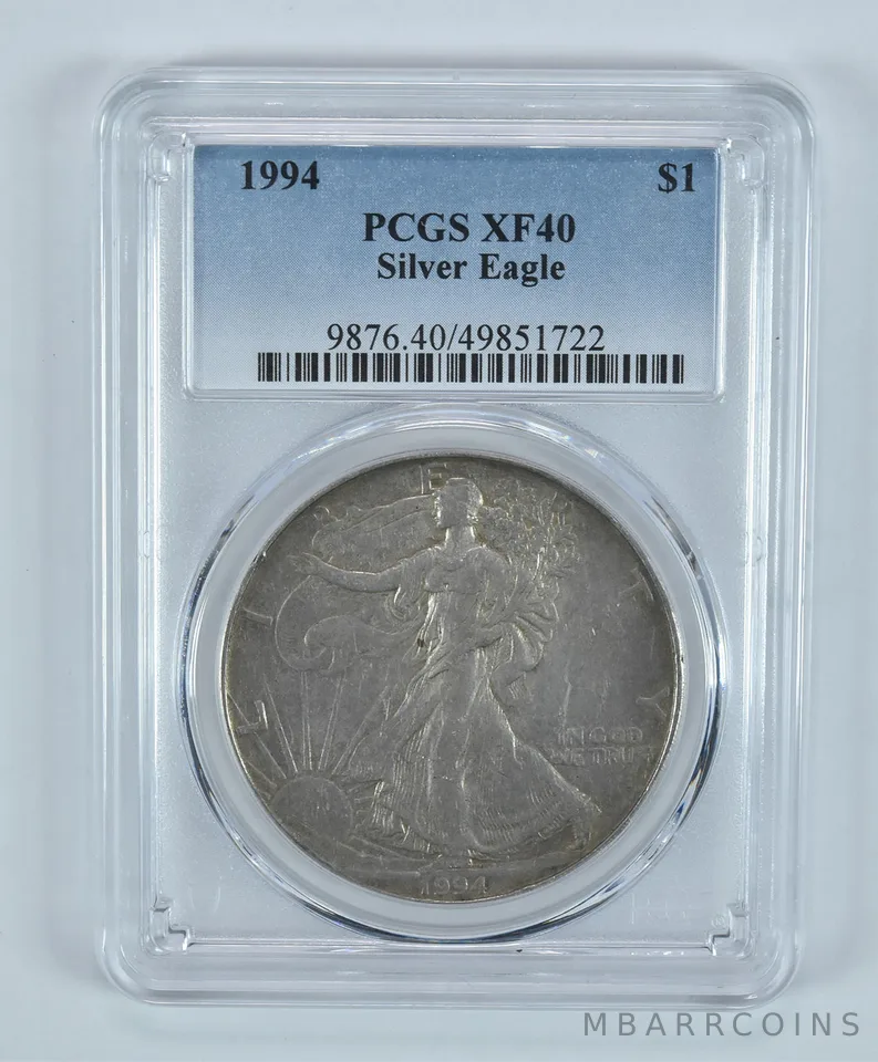1994 American Silver Eagle XF40 PCGS Lowball *9223