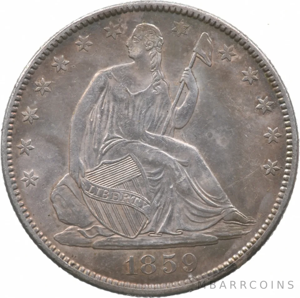 1859-O Seated Liberty Half Dollar *0390
