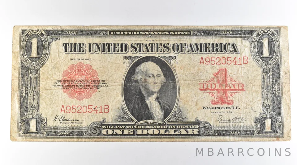 1923 $1 Legal Tender Large Note Red Seal Fr#40 *3052
