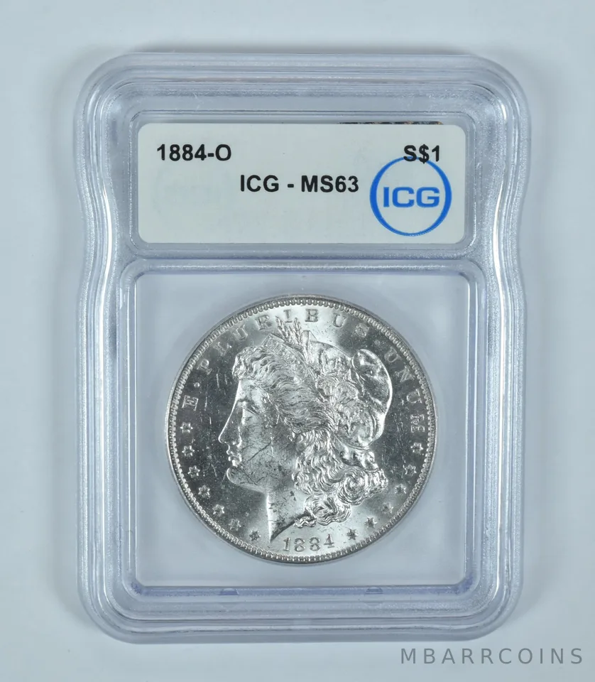 1884-O Morgan Silver Dollar MS63 ICG