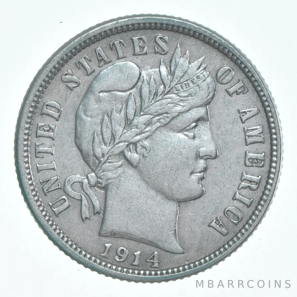 1914 Barber Dime a6163