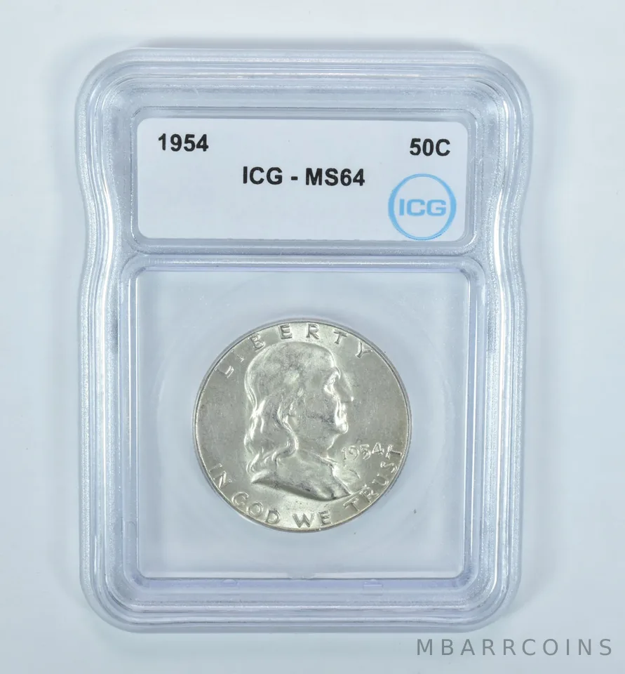 1954 Franklin Half Dollar MS64 ICG