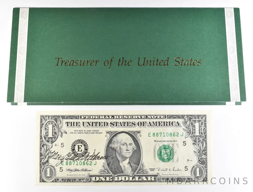 1995 $1 Richmond VA FRN Green Seal Courtesy Signature *0939