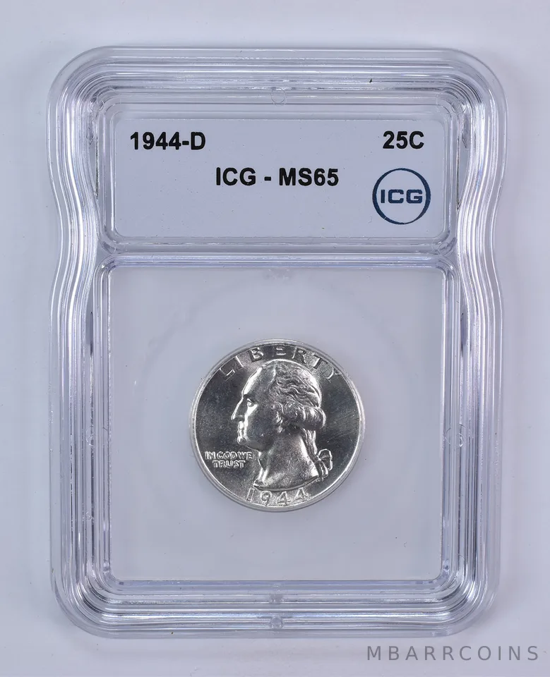 1944-D Washington Quarter MS65 ICG