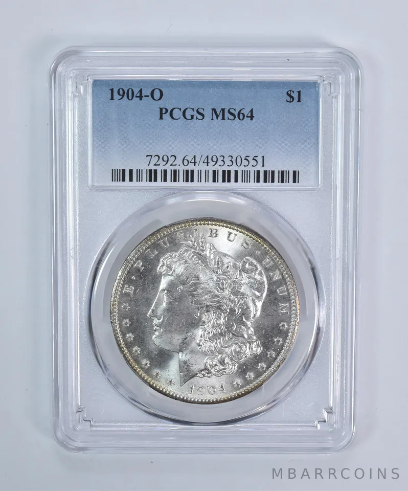 1904-O Morgan Silver Dollar MS64 PCGS Blue Label