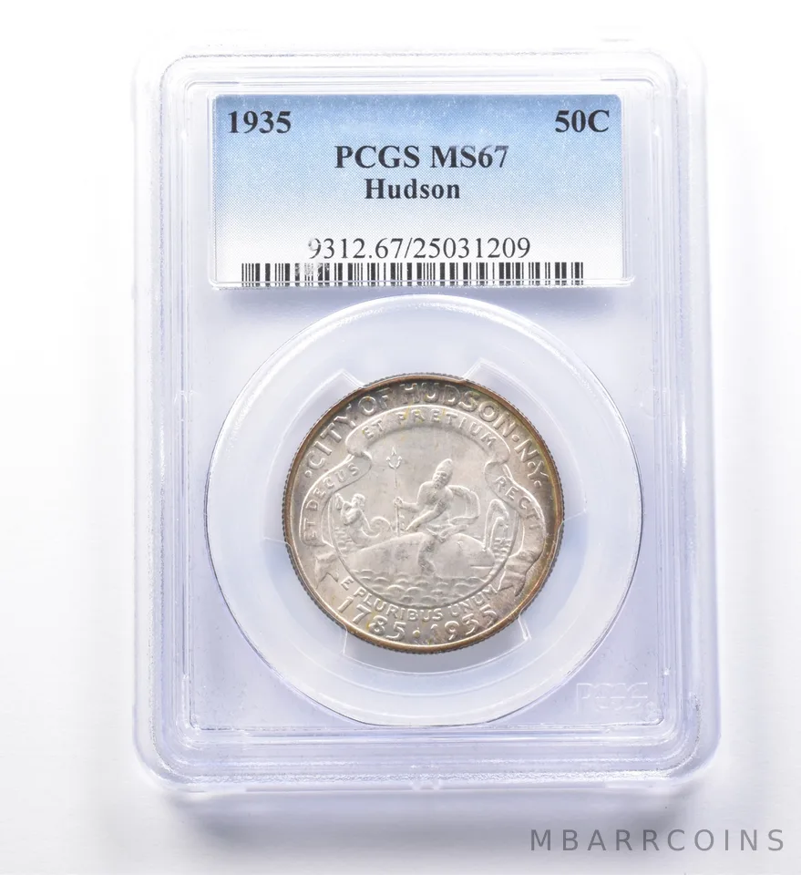 1935 Hudson Commemorative Half Dollar MS67 PCGS *0036