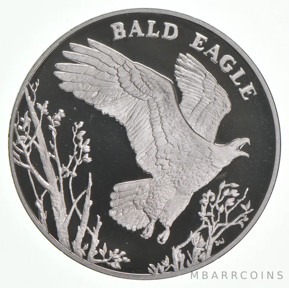 2003 National Wildlife Refuge Centennial Bald Eagle 90% Silver Round US Mint