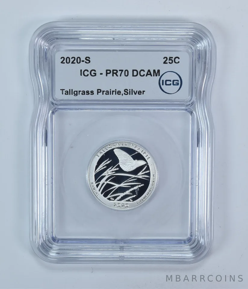 2020-S Washington Quarter ATB Silver Tallgrass Prairie PR70 DCAM ICG