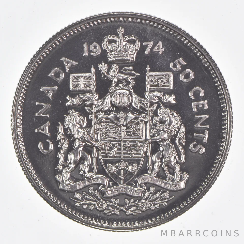 Better Date - 1974 Canada 50 Cents World Coin *498