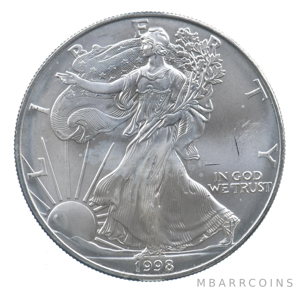 Better Date 1998 American Silver Eagle 1 Troy Oz .999 Fine Silver *685