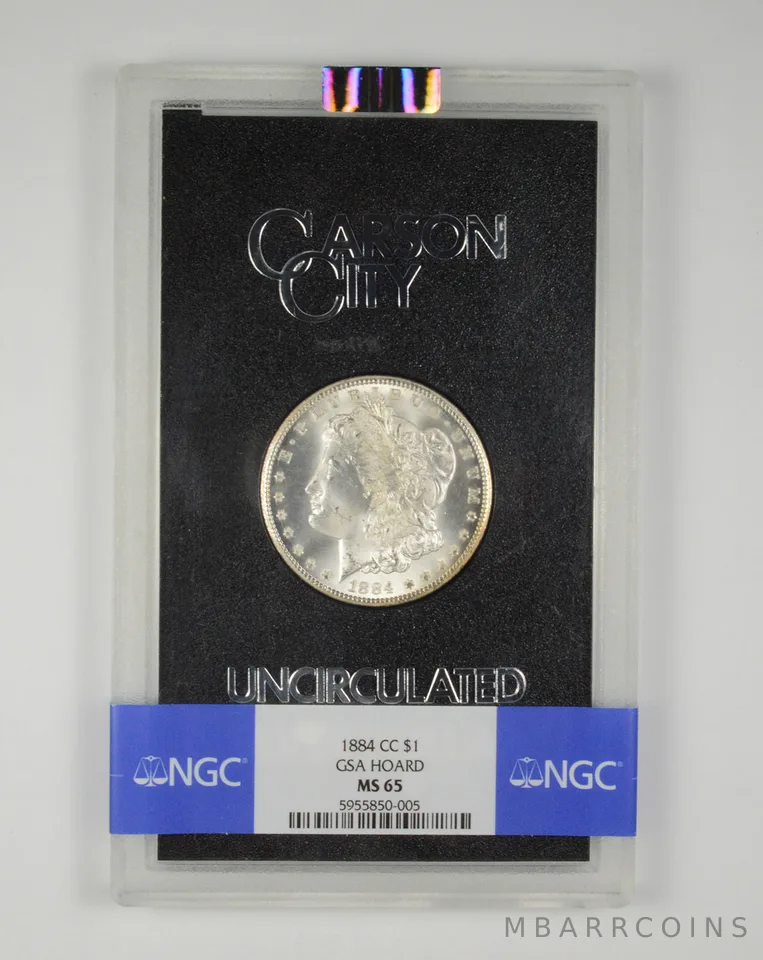 MS65 1884-CC Morgan Silver Dollar GSA Hoard NGC *3533