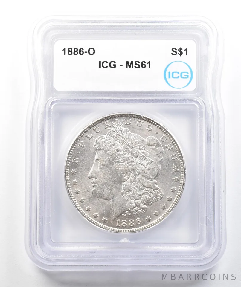 1886-O Morgan Silver Dollar MS61 ICG a9867
