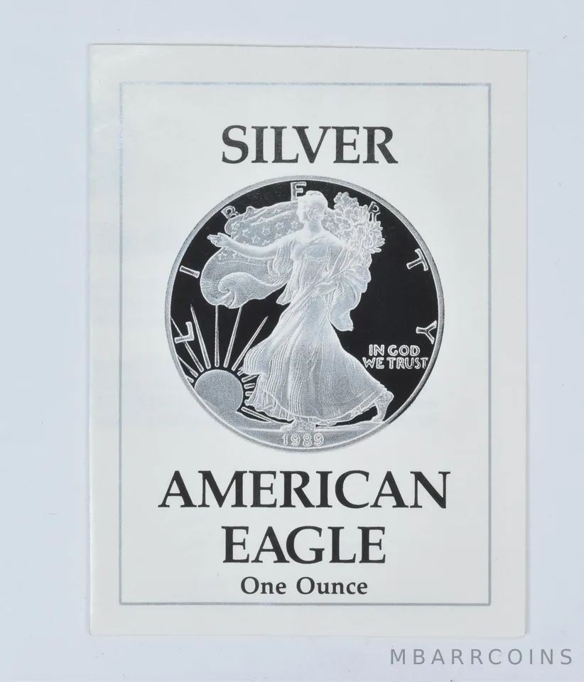COA 1989-S American Silver Eagle Proof