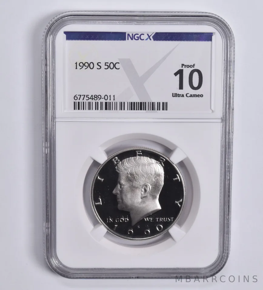 1990-S Kennedy Half Dollar Proof 10 NGC X NGCX