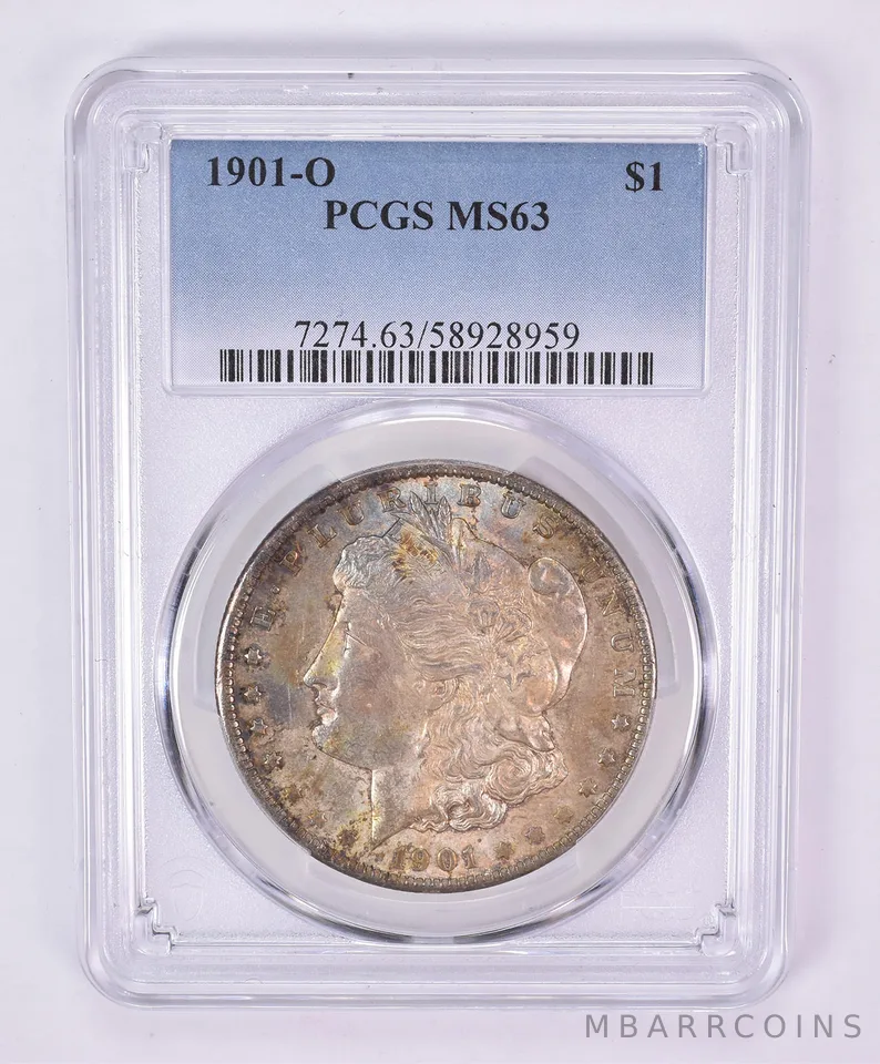 1901-O Morgan Silver Dollar MS63 PCGS Beautiful Tone *1102