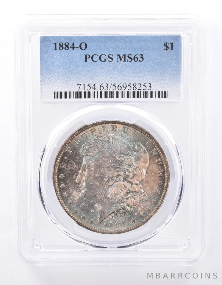 1884-O Morgan Silver Dollar MS63 PCGS Beautiful Tone *9402