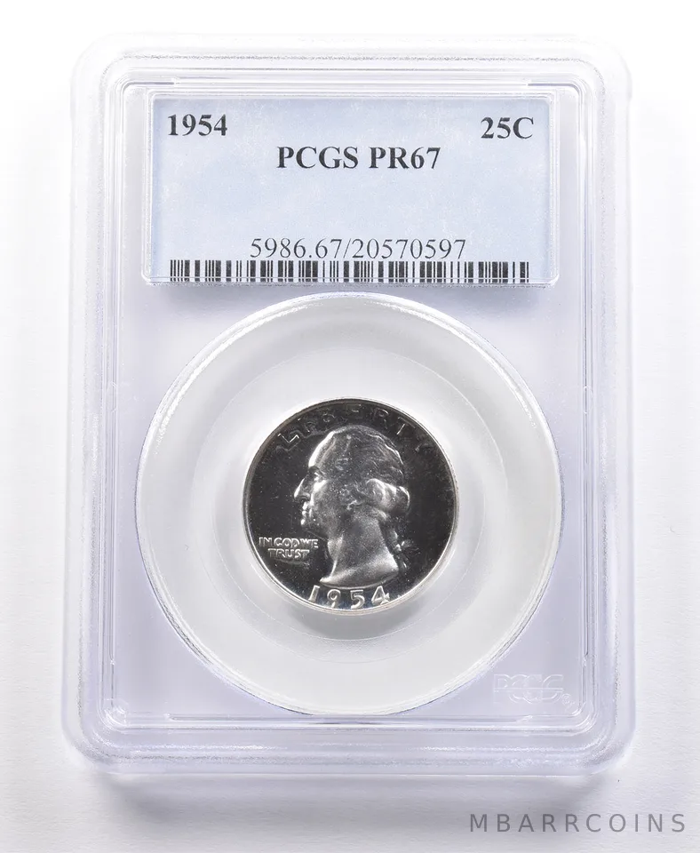 1954 Washington Quarter PR67 PCGS *2155