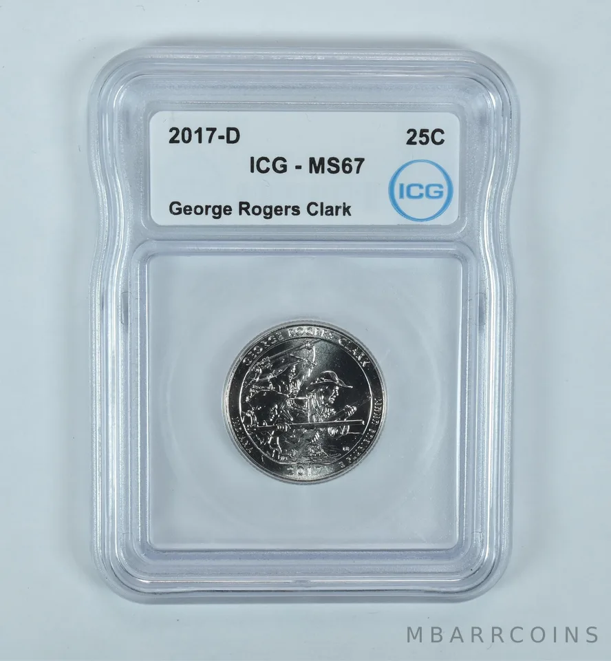 2017-D Washington Quarter ATB George Rogers Clark MS67 ICG