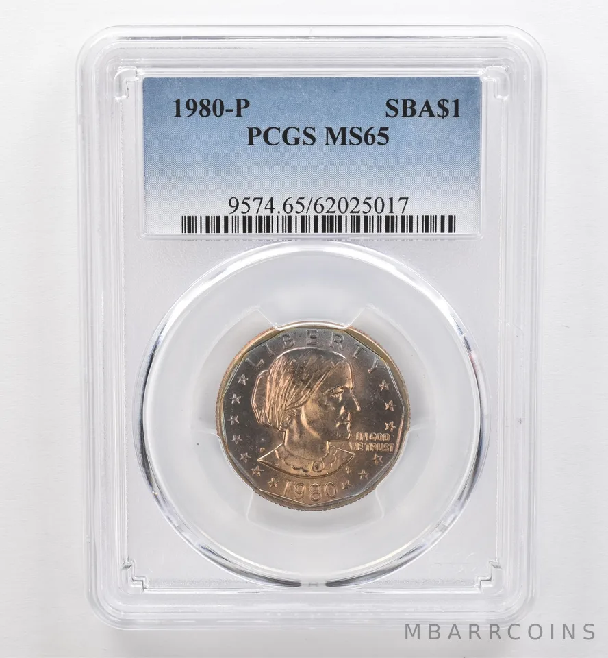 1980-P Susan B Anthony $1 MS65 PCGS Beautiful Tone *9552