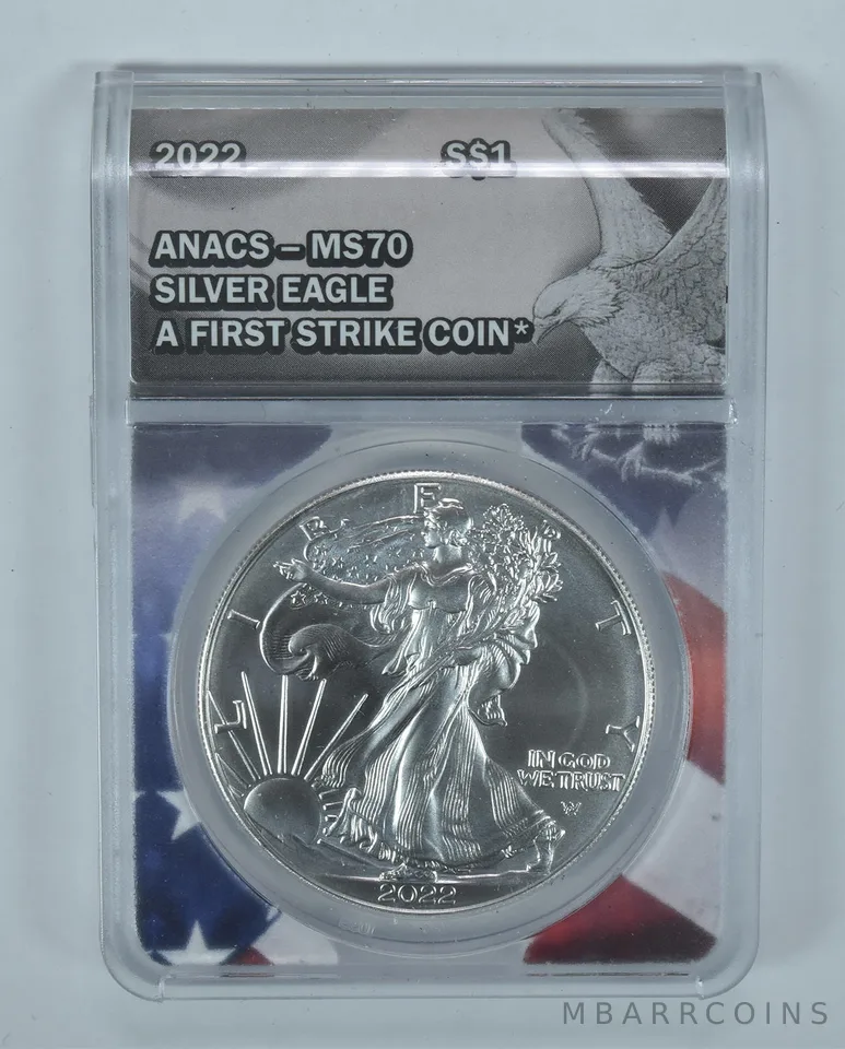 2022 American Silver Eagle First Strike MS70 ANACS