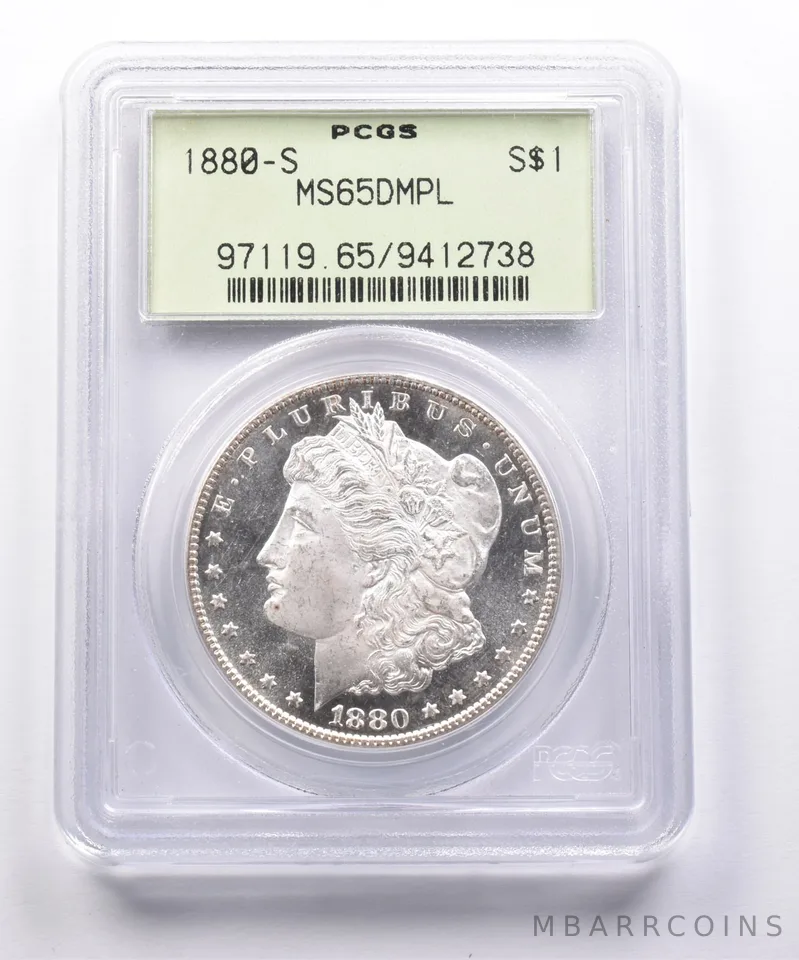 MS65 DMPL 1880-S Morgan Silver Dollar PCGS OGH Upgrade? a4977