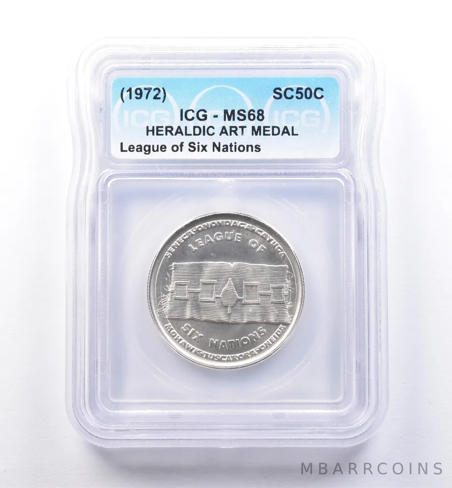 (1972) So Called Half Dollar League Of Six Nations MS68 ICG *8440