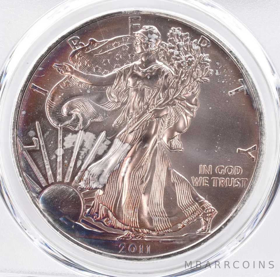 2011 American Silver Eagle MS65 PCGS Beautiful Tone *1461