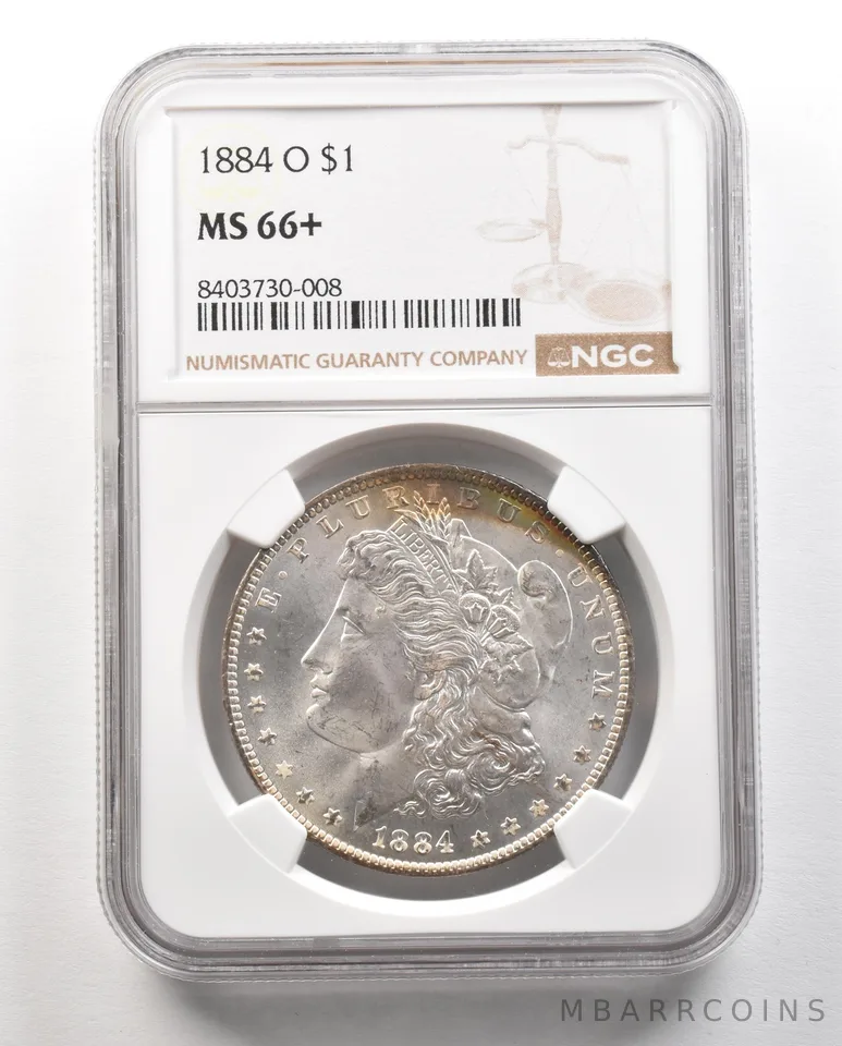 1884-O Morgan Silver Dollar MS66+ NGC a4697