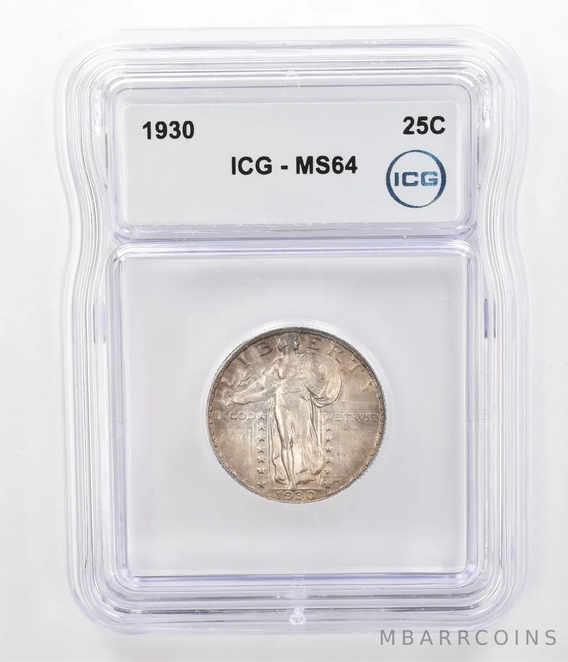 1930 Standing Liberty Quarter MS64 ICG Beautiful Tone *5178